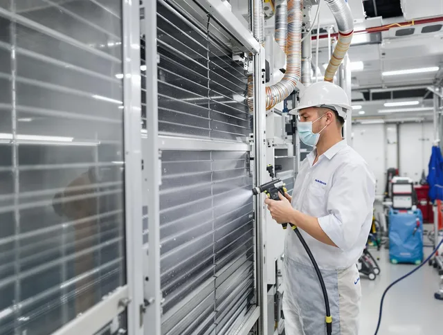 Professional AC coil cleaning by Holbrook Air Duct Cleaning in Holbrook
