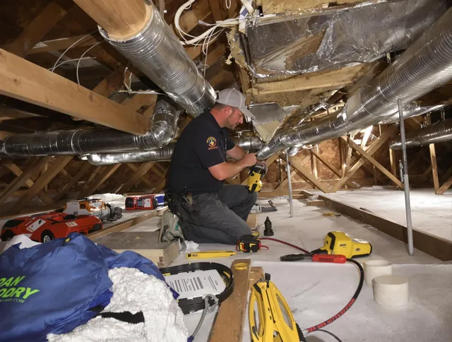 Professional air duct repair by Holbrook Air Duct Cleaning in Holbrook