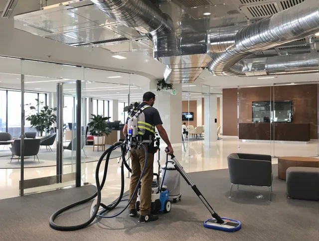 Commercial duct cleaning service by Holbrook Air Duct Cleaning in Holbrook