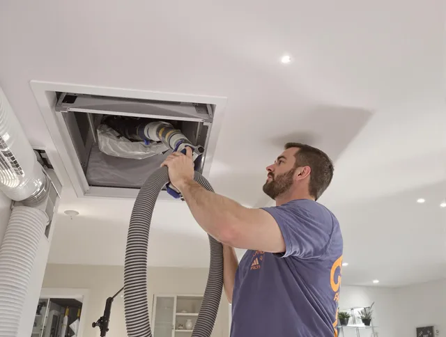 Precision indoor duct cleaning by Holbrook Air Duct Cleaning in Holbrook